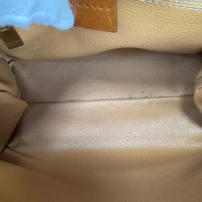 Celine Mini Tote Handbag Macadam Pattern Pvcleather Brown