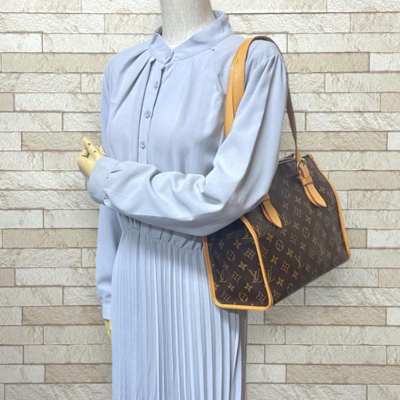 Louis Vuitton Popincourt O Monogram Tote Bag Monogram Canvas M40007 Brown Women