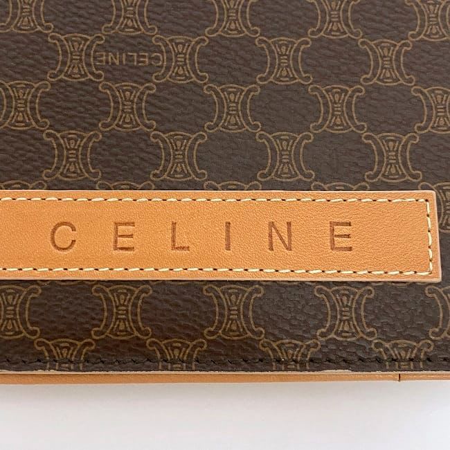 Celine Bifold Long Wallet Brown Macadam
