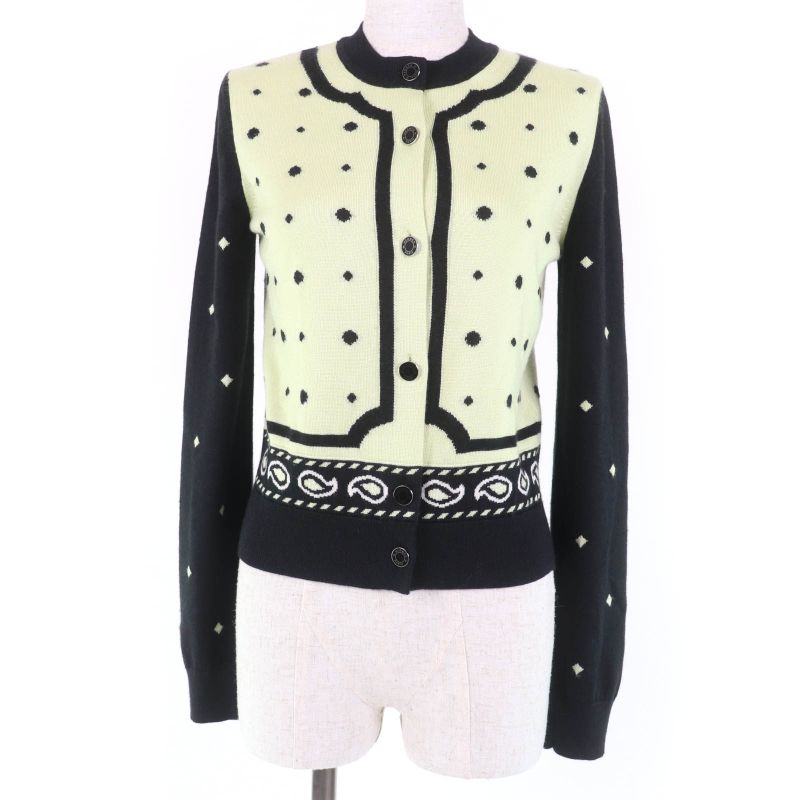 Hermes 22AW 2h2703d8 Harnais DE COUR Court Harness Cashmere Silk Serie Buttons