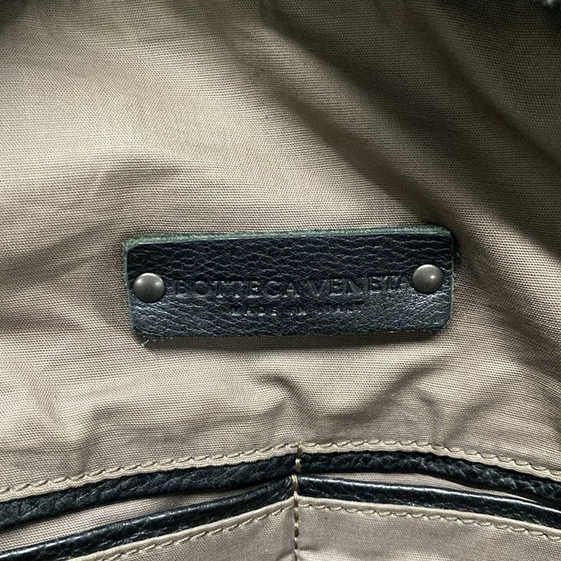 Bottega Veneta Intrecciato Black Leather Handbag