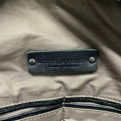 Bottega Veneta Intrecciato Black Leather Handbag