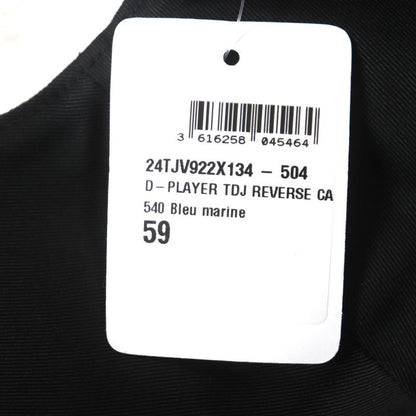  Christian DIOR 24tjv922x134 Toile Du Jouy D-player Hat White Navy 59 Made In