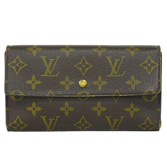 Authentic Louis Vuitton LV Porte Trésor International Monogram Long Wallet