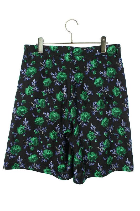 Dior 013c121a5630 Silk Half Pants With Flower Pattern Men's 46