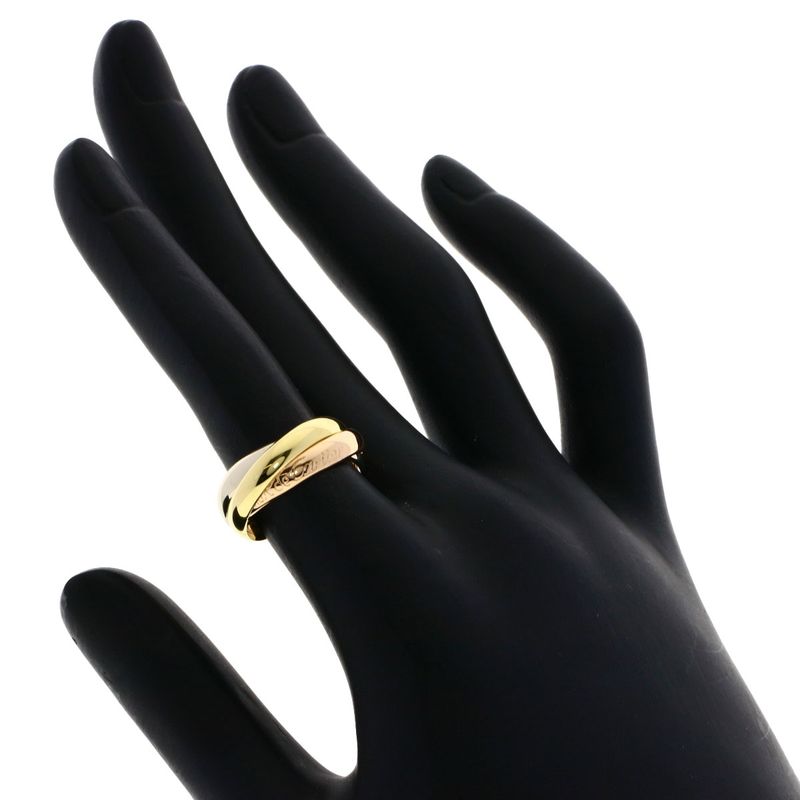 Cartier Trinity #49 Ring 18K Yellow Gold 18K White Gold 18K Pink Gold Ladies