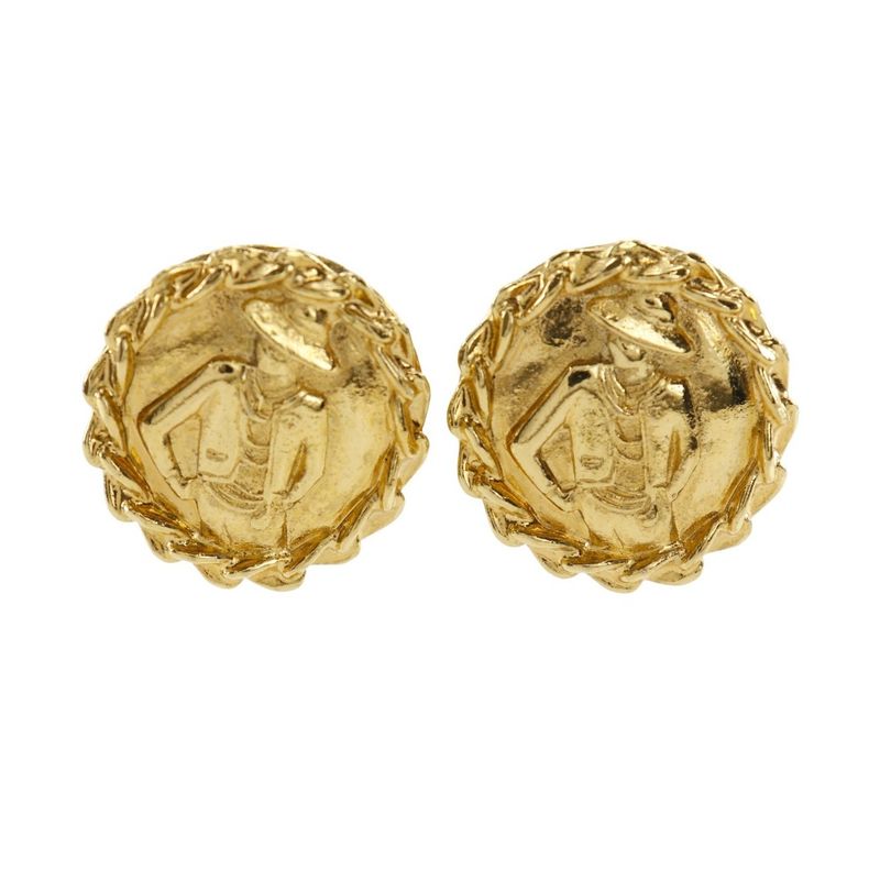 Chanel Coco Mademoiselle Vintage Gold Plated Ladies 21.2g Earrings