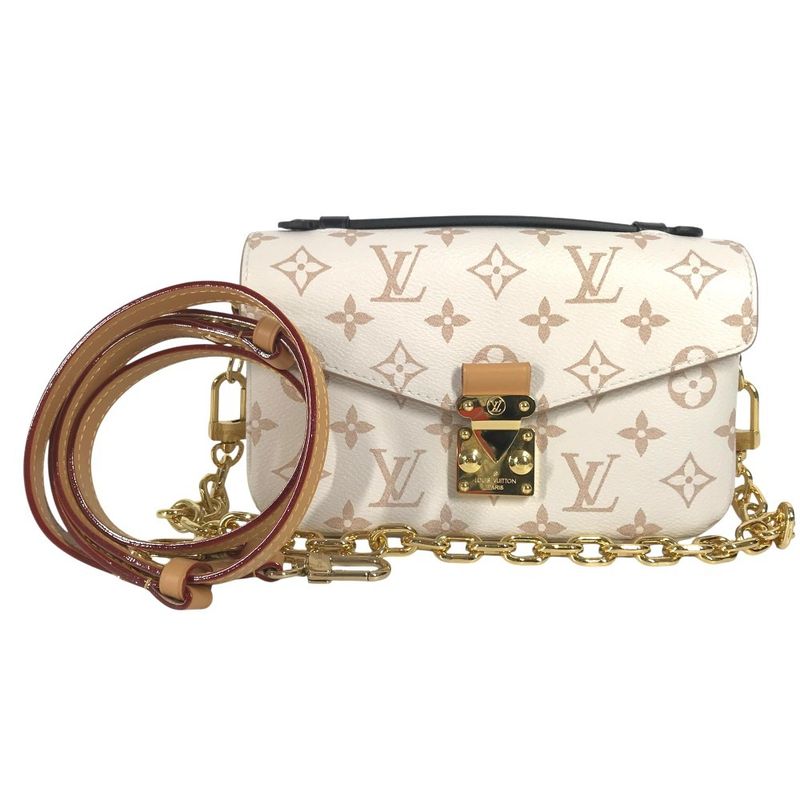 Louis Vuitton Shoulder Bag Pochette Metis EW M46914 Beige