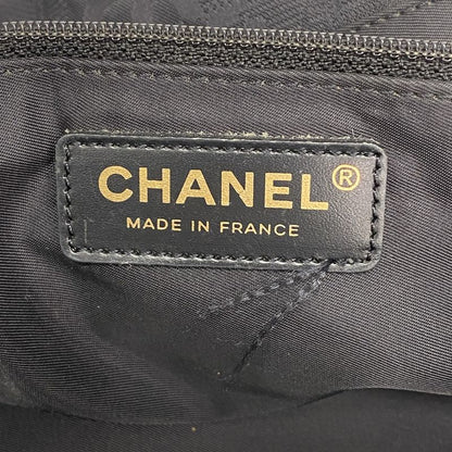 Chanel Tote New Travel Nylon Black Gold Hardware Women's
