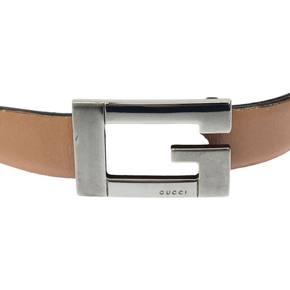 Gucci - G Buckle Leather Belt - Brown - Women's