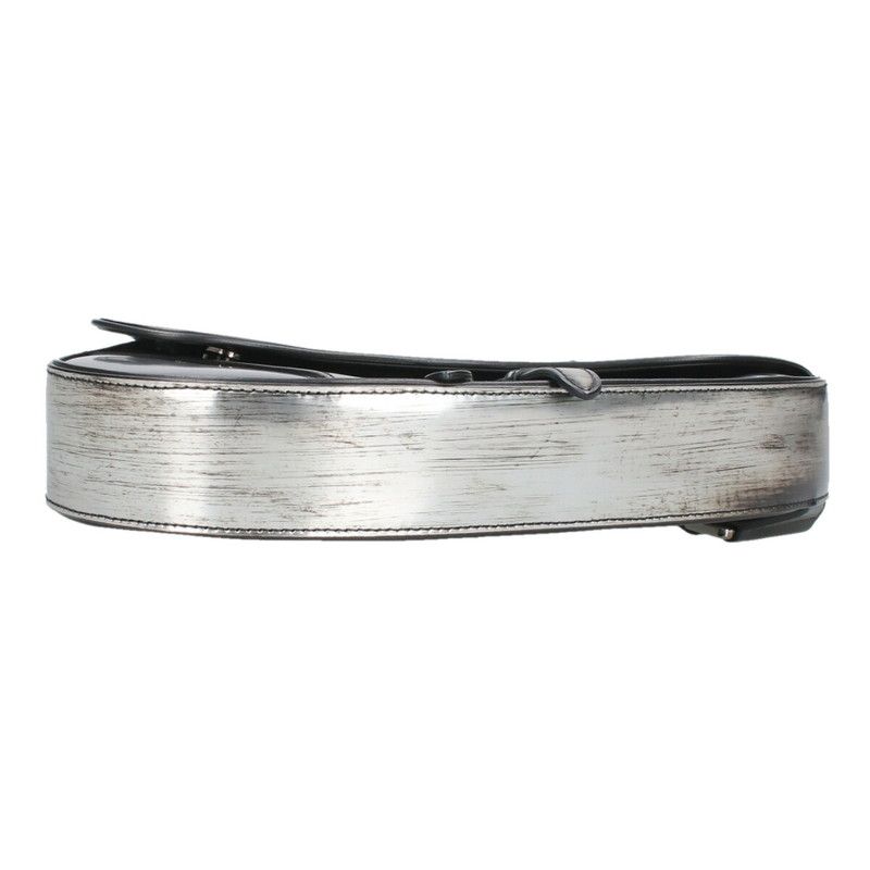 Dior 1adpo130bro Saddle Buckle Shiny Calfskin Shoulder Bag Men's