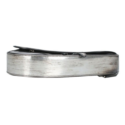 Dior 1adpo130bro Saddle Buckle Shiny Calfskin Shoulder Bag Men's