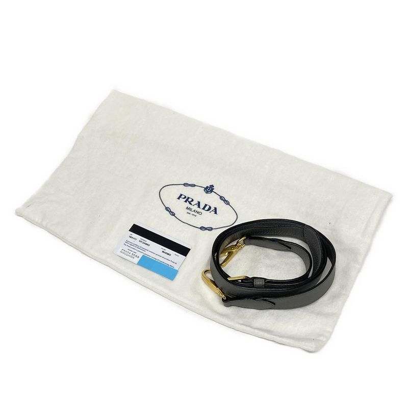 Prada Handbag - 1ba111 Dark Grey Leather