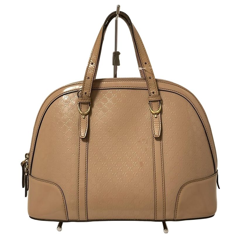 Gucci Handbag Nicemicro Guccissima 309617 Beige Leather