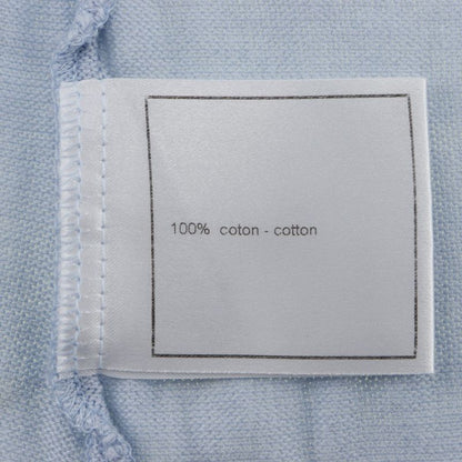 Chanel Coco Mark P25278v01765 Cotton Light Blue Women's Knit