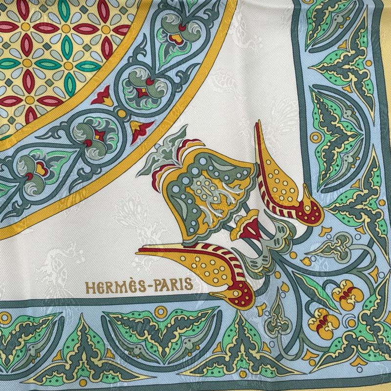 Hermes Scarf Carre 90 Ciels Byzantins Byzantine Sky Silk Multicolor