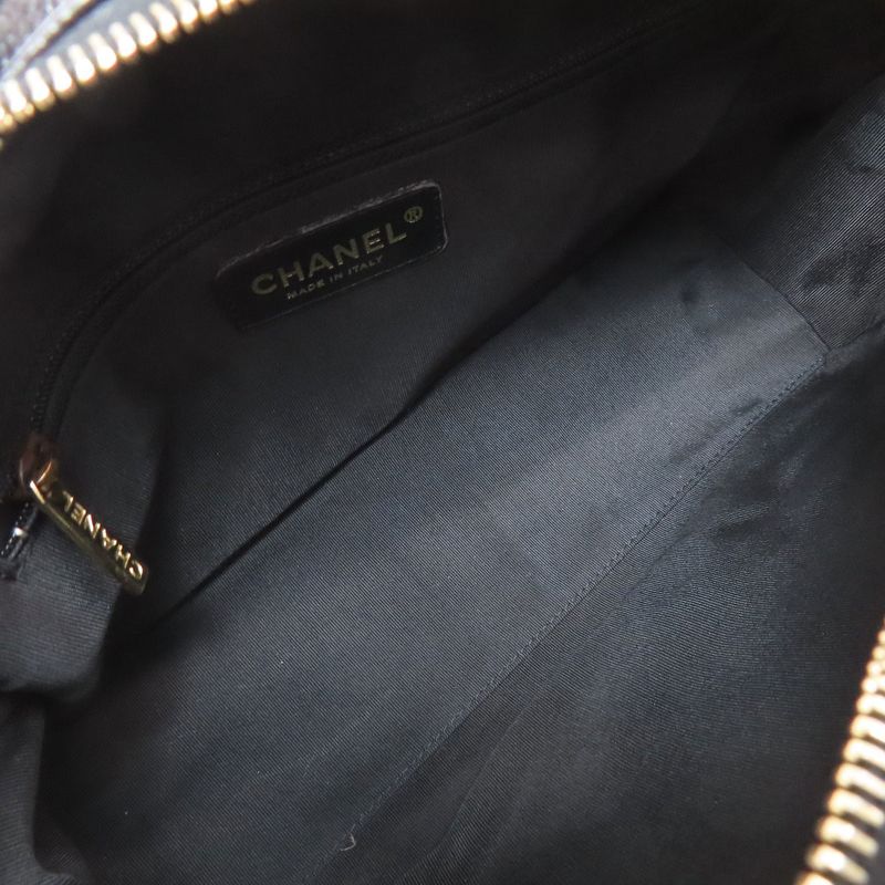 Chanel Mini Boston Bag Matelasse Gold Hardware Boston Bag Grained Calfskin Women