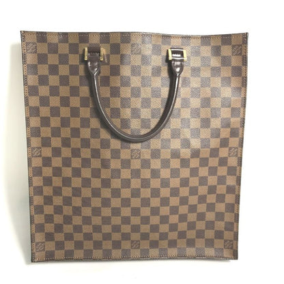 Louis Vuitton Tote Bag Sac Pla N51140 Damier Canvas Ebène Brown