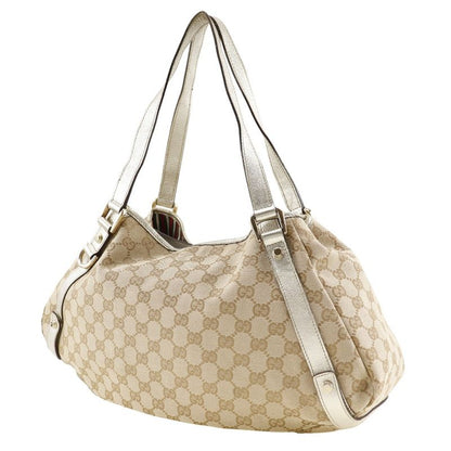 Gucci 130736 GG Canvas Beige Women's Tote Bag