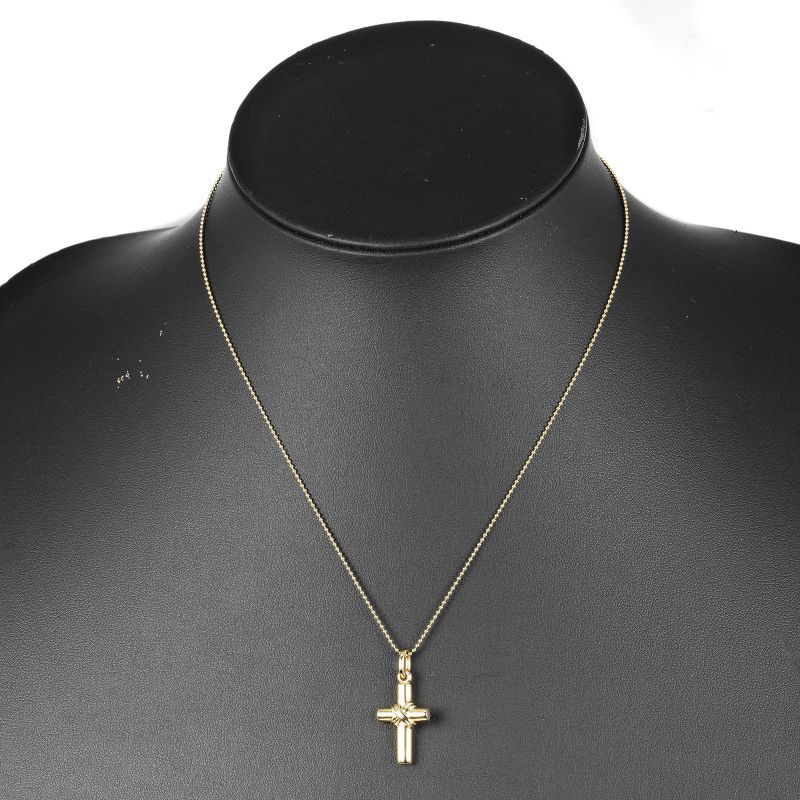 Tiffany & Co Signature Cross 18K Yellow Gold Ladies 6.7g Necklace