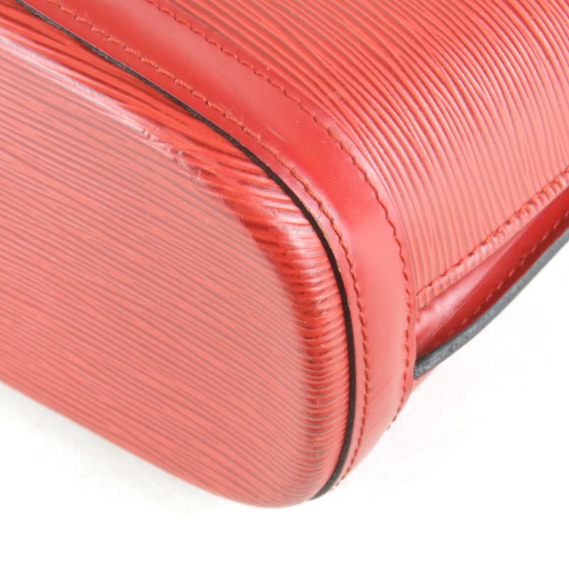 Louis Vuitton Le Sac M52287 Tote Bag Epi Leather Red Ladies