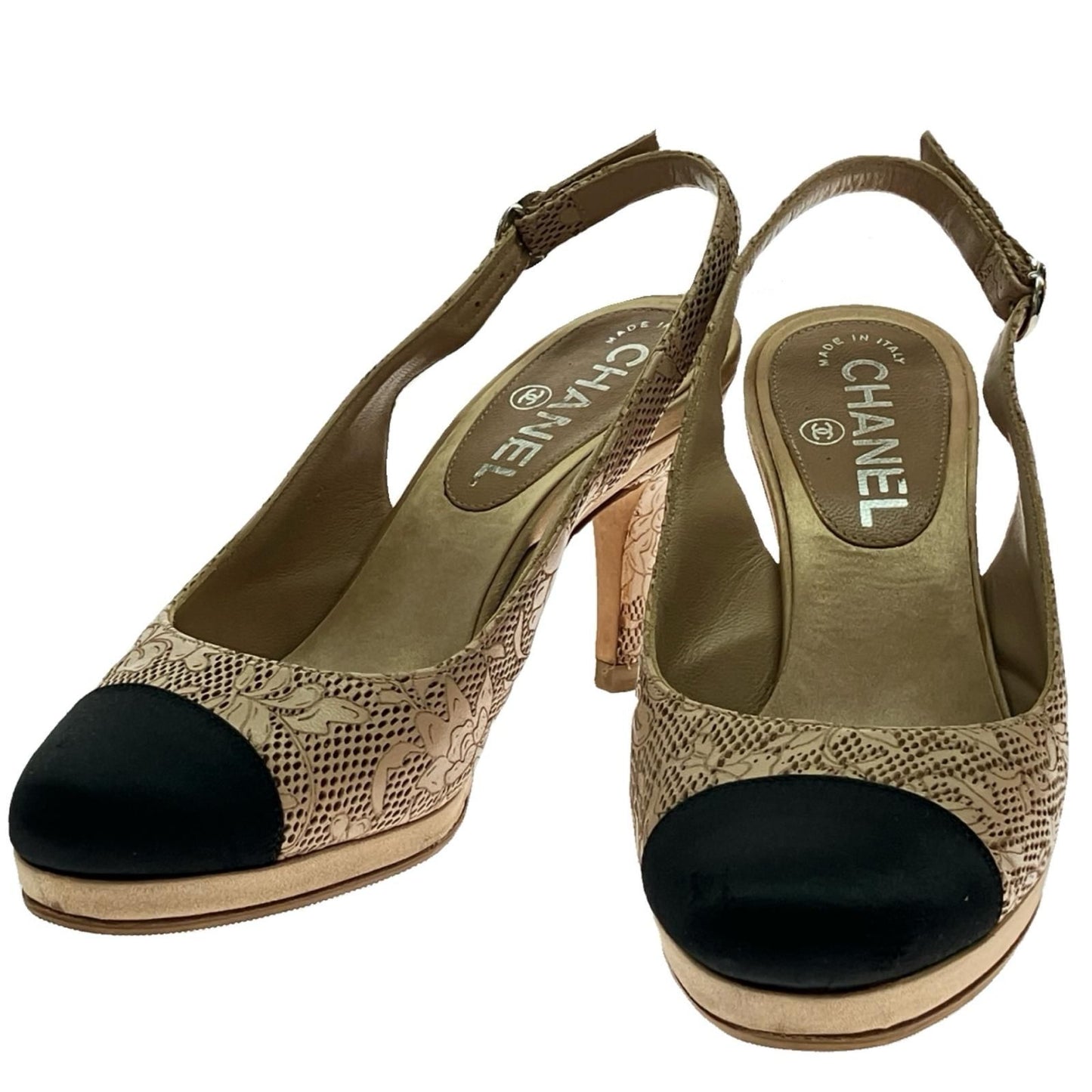 Chanel Ring Back Strap Sandals 22.5cm (8.86in)