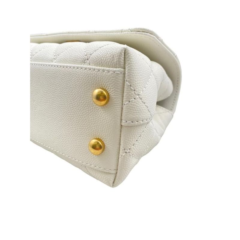 Chanel As2215 Coco Handle XXS Handbag Shoulder Bag Random Plate White with Box