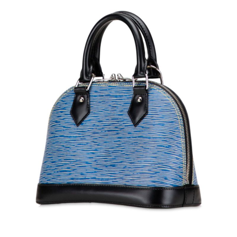 Louis Vuitton Epi Denim Alma BB Handbag Shoulder Bag 2WAY M41437 Blue Black