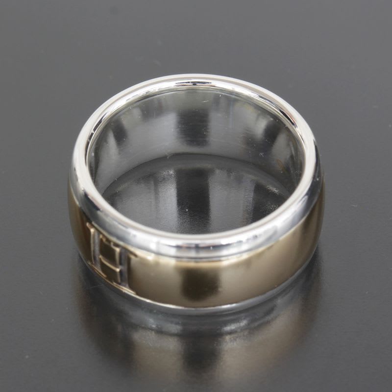 Hermes H Logo Ring No 8 18K SV 925 Special Price Inner Box E1736