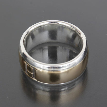 Hermes H Logo Ring No 8 18K SV 925 Special Price Inner Box E1736