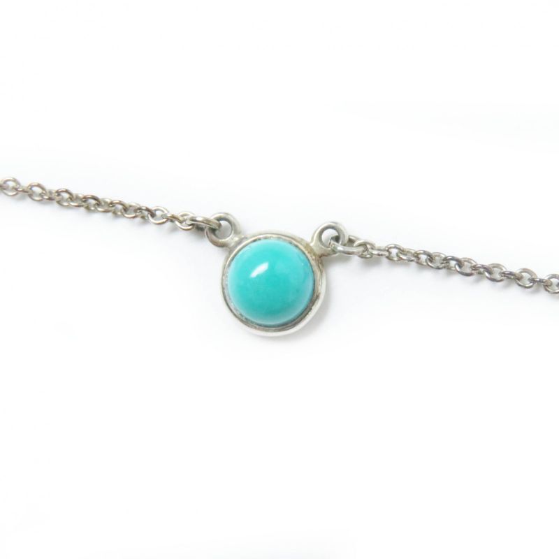 Tiffany & Co Colored By-the-yard Necklace Ag925 Turquoise Blue
