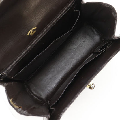 Gucci One Handle Old Gucci Leather Brown Women's Handbag