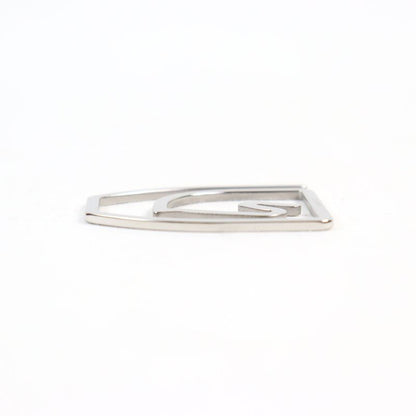 Hermes Z4140 Echestre Logo Engraved Horse Shape Billfold Bill Clip Money Clip