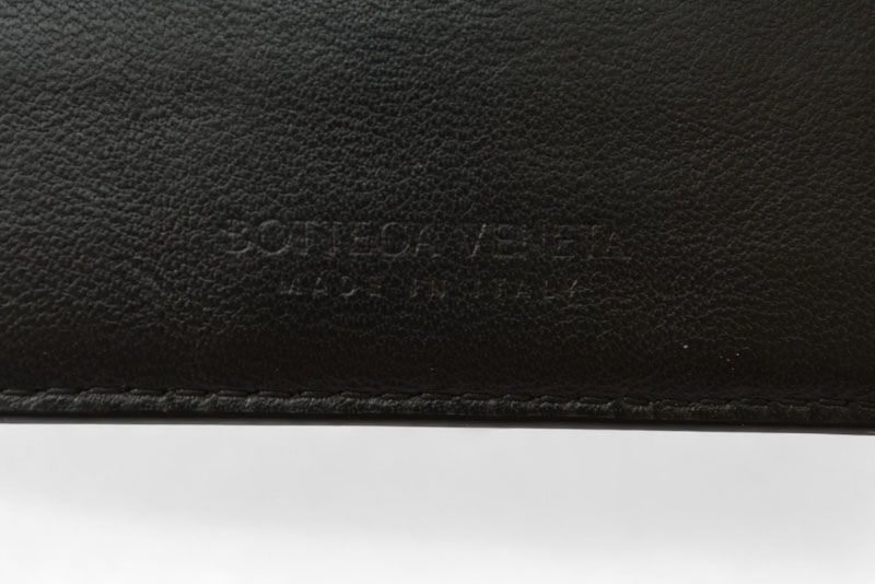 Bottega Veneta Card Case Business Card Holder Bottega Veneta Leather Black