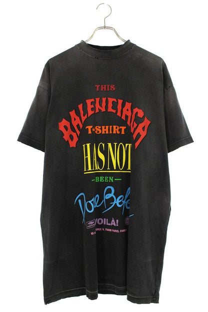 Balenciaga 24AW 787349 Tqvw4 Front Logo Print T-shirt Men 1