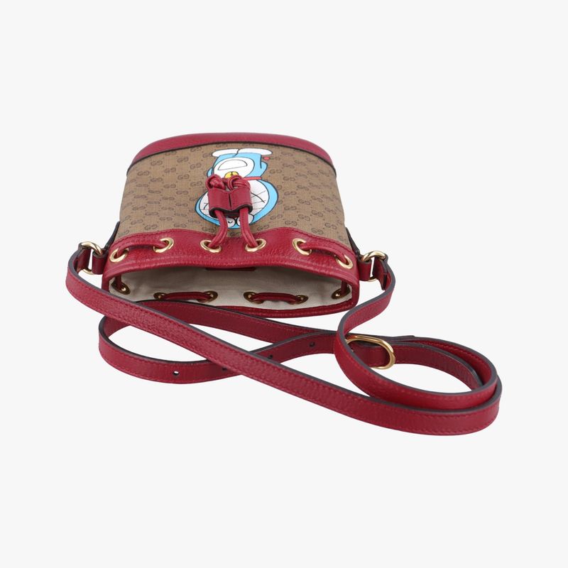 Gucci Doraemon Collaboration Beige X Bordeaux X Multicolor PVC Coated Canvas