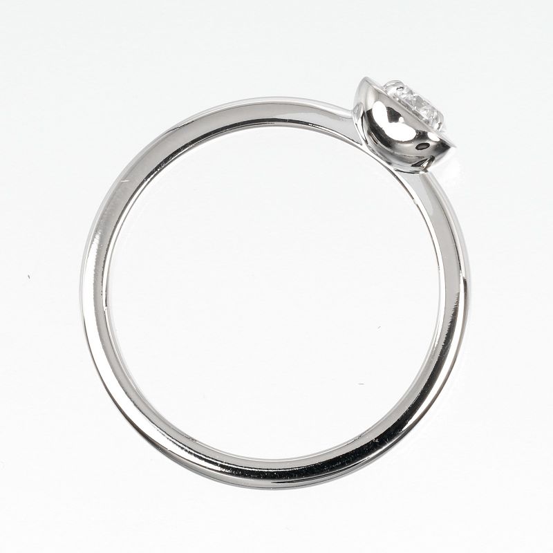 Cartier D'amour Diamants Légers 18kwhite Gold × Diamonds #7 Ladies 2.4g Ring