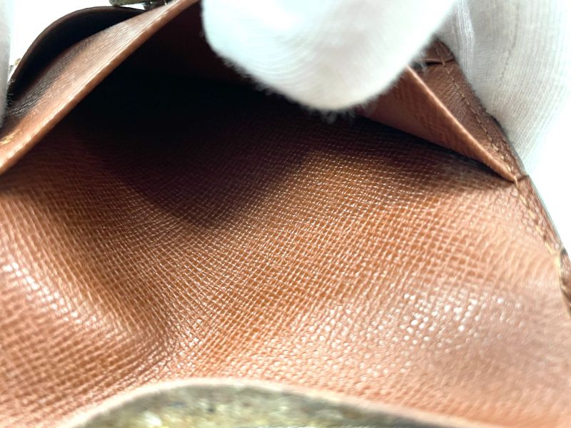 Louis Vuitton Monogram Compact Zipped Folding Wallet M61667 Brown Made In France