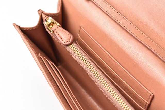 Prada Long Wallet Shoulder Wallet 1m1437rose