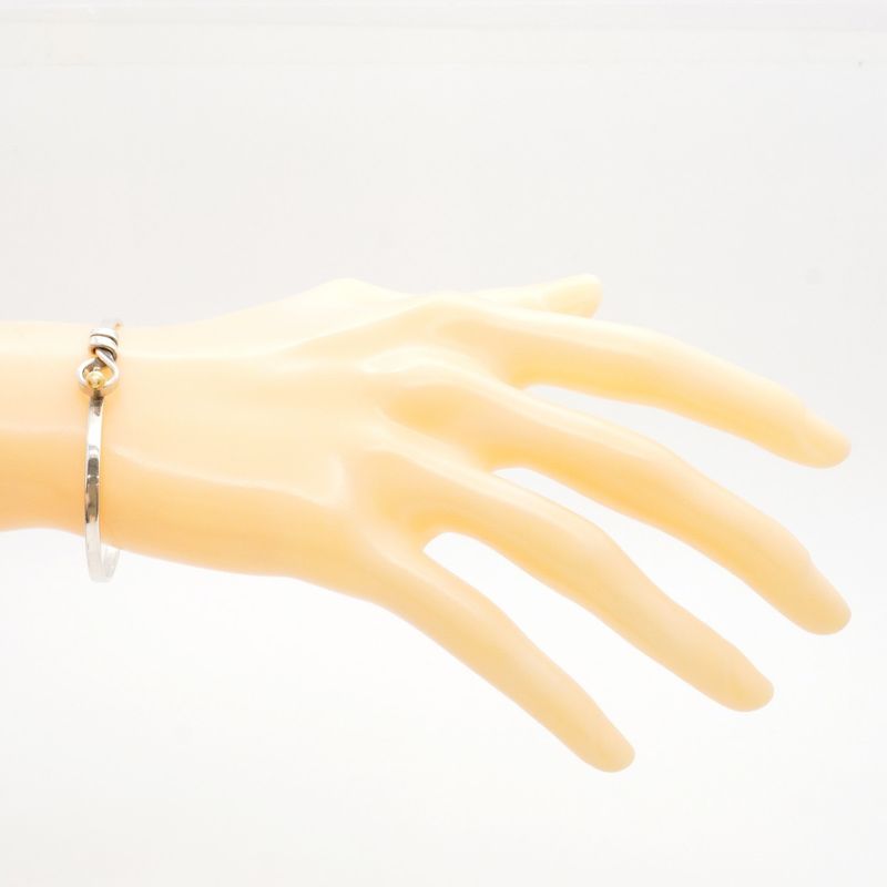 Tiffany & Co Bangle Hook And Eye 18K Yellow Gold Yellow Gold Silver 925 Women
