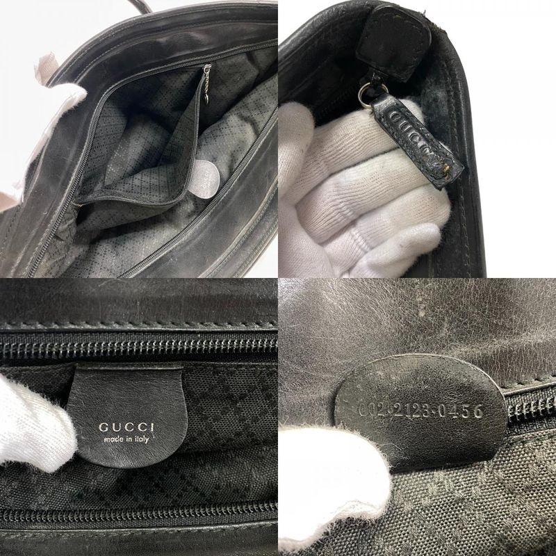 Gucci Shoulder Tote Bag Tote Bag Brand Shoulder Fashionable Laptop Black Unisex