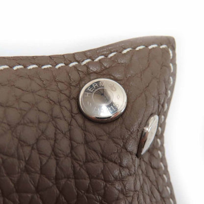 Hermes Vid Poche Mini Meuse Et Loulance Desk Taurillon Clemence Silver