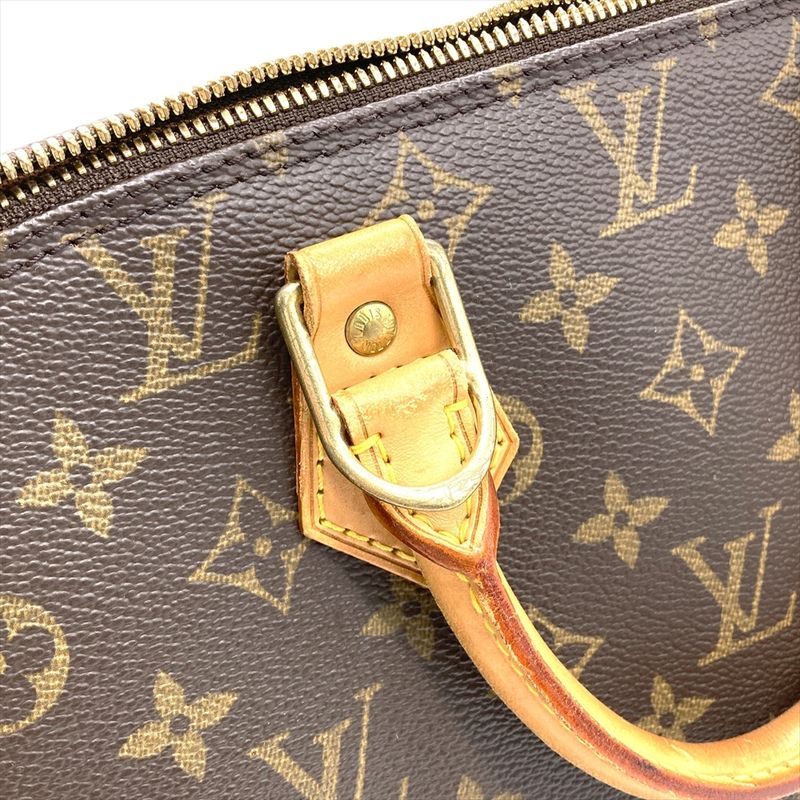 Louis Vuitton Alma PM Handbag Monogram Canvas M51130 Brown Gold Hardware Ba0054
