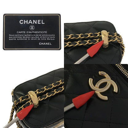Chanel | Ap2292 Coco Marc Matelasse Lambskin Vanity Chain Pouch Shoulder Bag