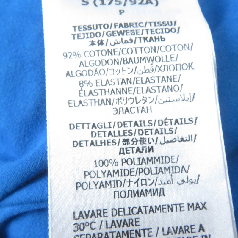 Gucci×adidas 691637 Cotton Trefoil Print Short Sleeve T-shirt Blue S Made In