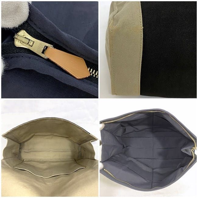 Hermes Clutch Bag Tapi De Sel Ec21625 Gray Beige