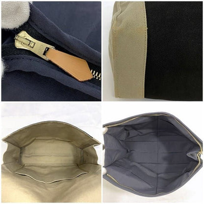 Hermes Clutch Bag Tapi De Sel Ec21625 Gray Beige