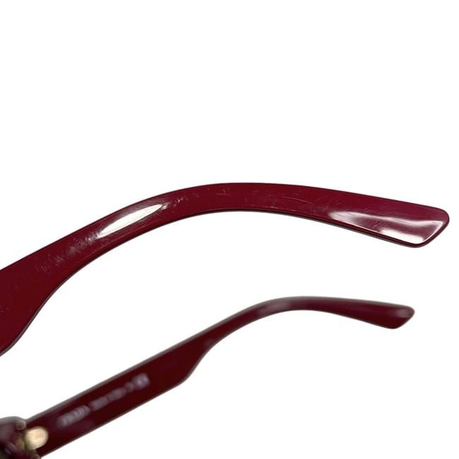Prada Sunglasses In Black Gradient Bordeaux Red