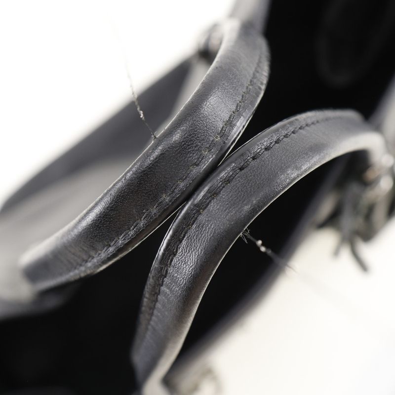 Balenciaga Paper Bag 255412 Calf Black Women's Tote Bag