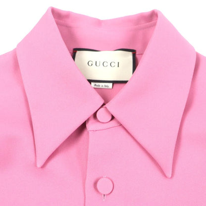  Gucci 498598 Long Sleeve Long Sleeve Shirt Pink 46 Genuine